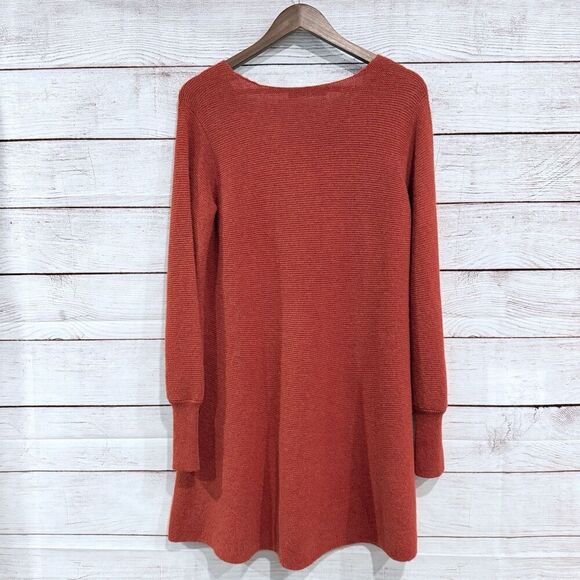 Peruvian Connection Long Sleeve Sweater Dress Medium Minimalist Royal Alpaca - Picture 5 of 9